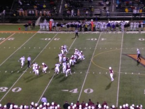 Action in the 3rd quarter between Dowling Catholic and Waukee Friday night.